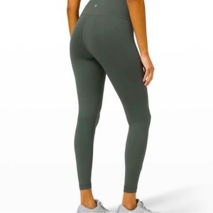 Lululemon Wunder Train “21 Smoked Spruce size 8